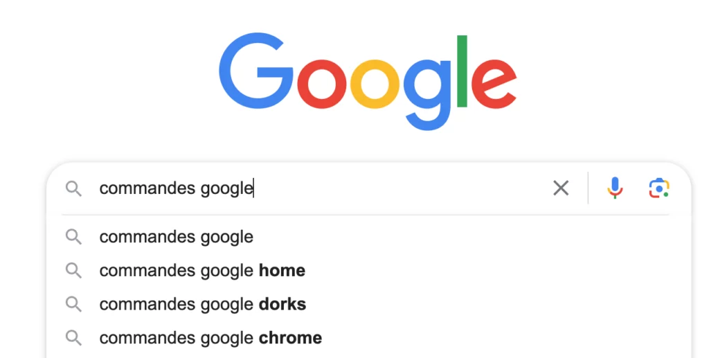 commande google recherche